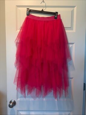 Tulle Skirt in Hot Pink